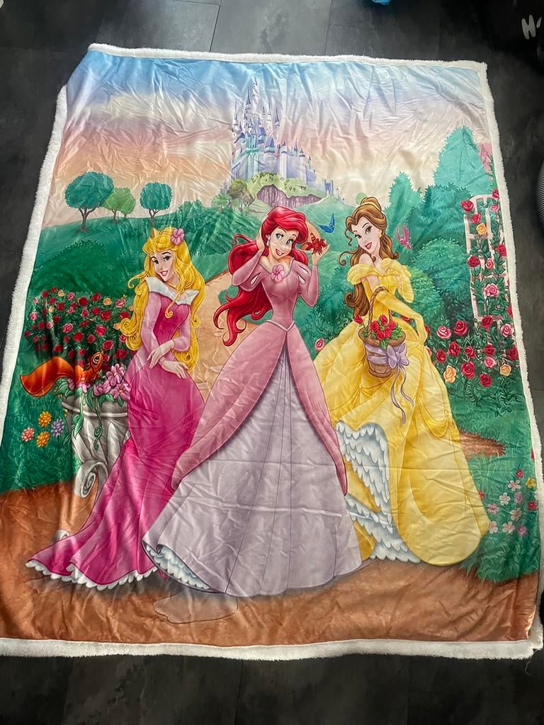 Prinsessen deken 150x120 cm - Zacht en Fluffy, Ophalen of Verzenden, Gebruikt, 100 cm of meer, Deken