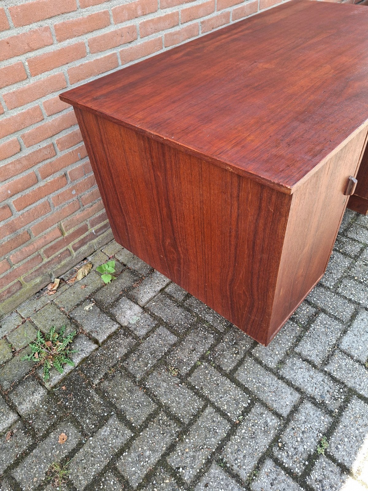 bureau teak, Ophalen