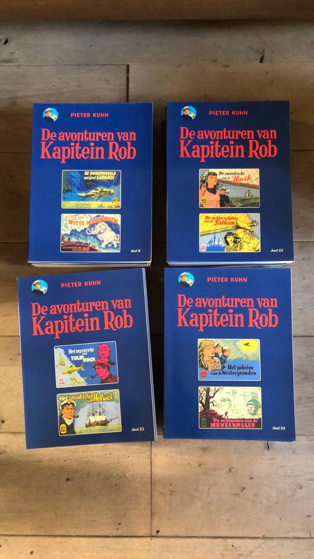 Peter Kuhn de avonturen van Kapitein Rob. Deel 1-40 compleet, Ophalen of Verzenden, Zo goed als nieuw