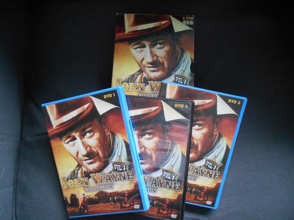 John Wayne collection 3 dvd`s, Ophalen, Gebruikt, 1940 tot 1960, Actie en Avontuur