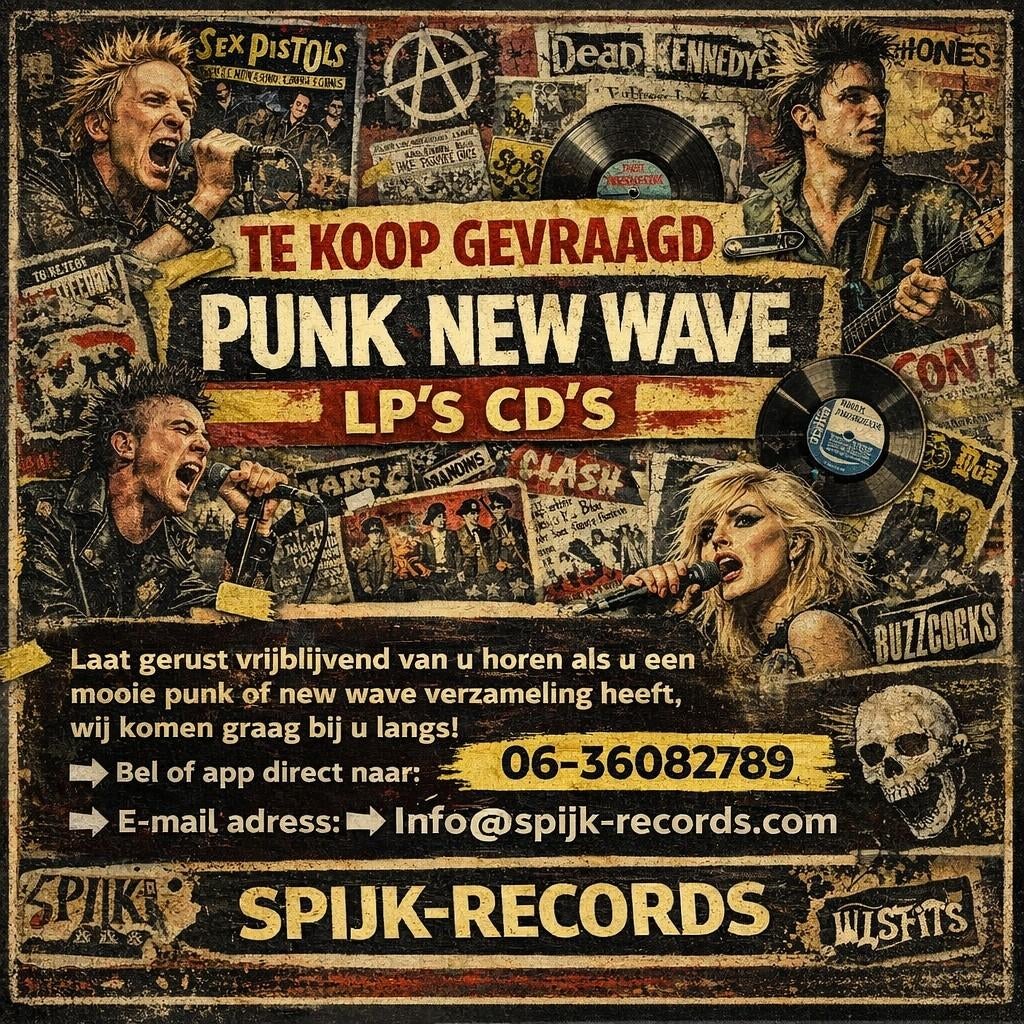 Punk & New Wave LP's en CD's Te koop gevraagd gezocht, Cd's en Dvd's, Vinyl | Overige Vinyl, Ophalen of Verzenden, 12 inch