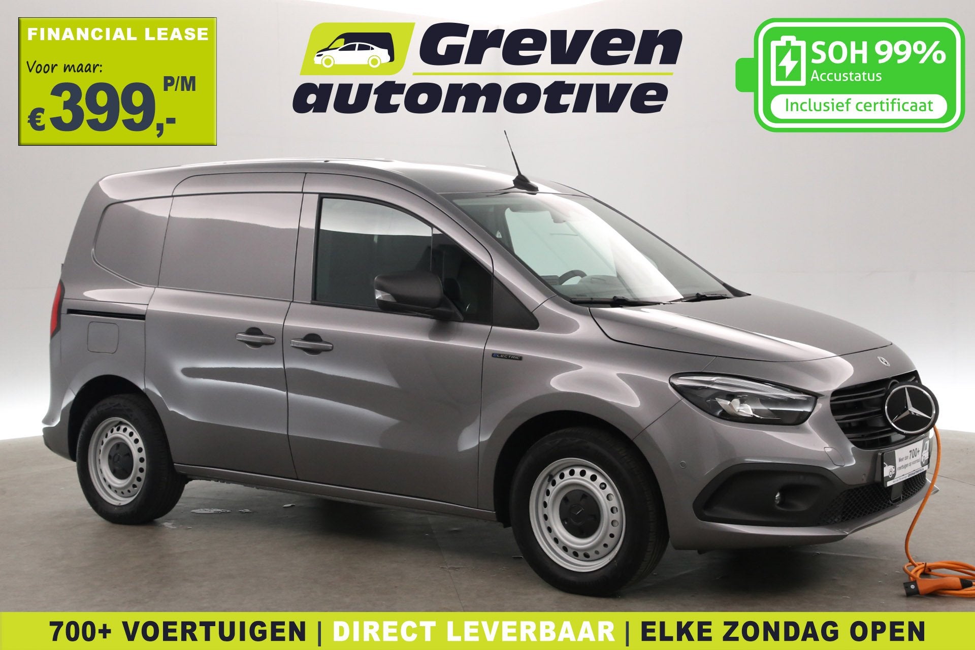 Renault Kangoo Mercedes-Benz eCitan 112 51 kWh | NIEUW | Sne, 45 kWh, Stof, 1595 kg, Renault