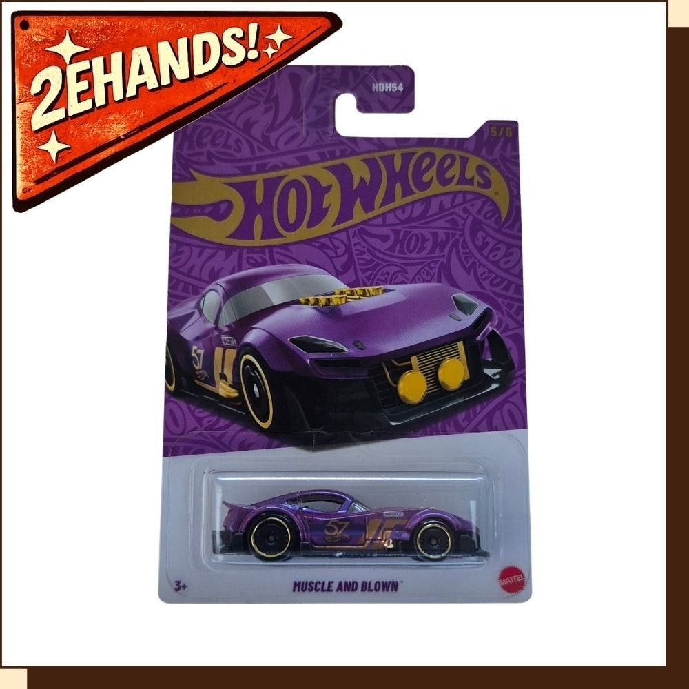Hot Wheels Muscle and Blown #5/6 Purple and Gold Mix 1, Mattel, Mattel, Ophalen of Verzenden, Zo goed als nieuw