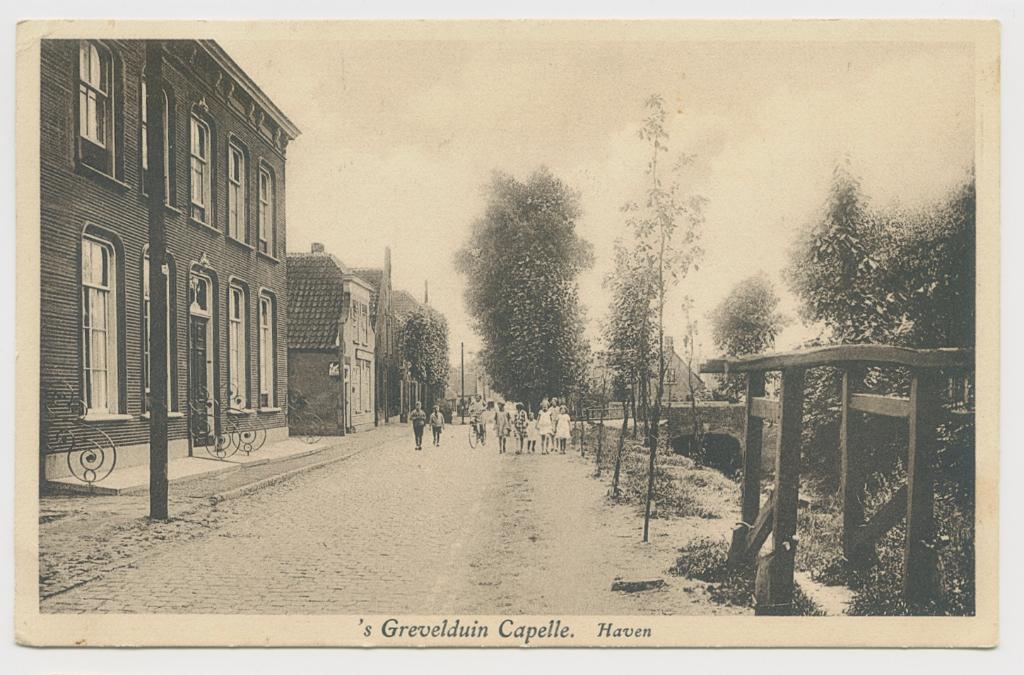 Sprang Capelle Grevelduin haven uitgave v.d. Werken, Verzenden, 1920 tot 1940, Gelopen, Noord-Brabant