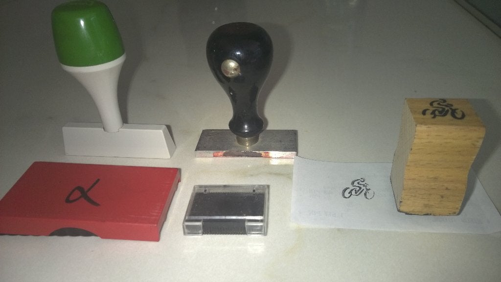 Stempels en stempel kussens, Ophalen of Verzenden, Gebruikt, Houten stempel