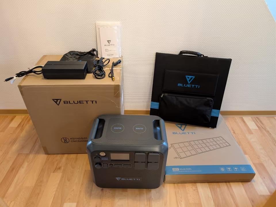 Bluetti AC200MAX Powerstation SP200 zonnepaneel 2200W/2048Wh, Ophalen of Verzenden