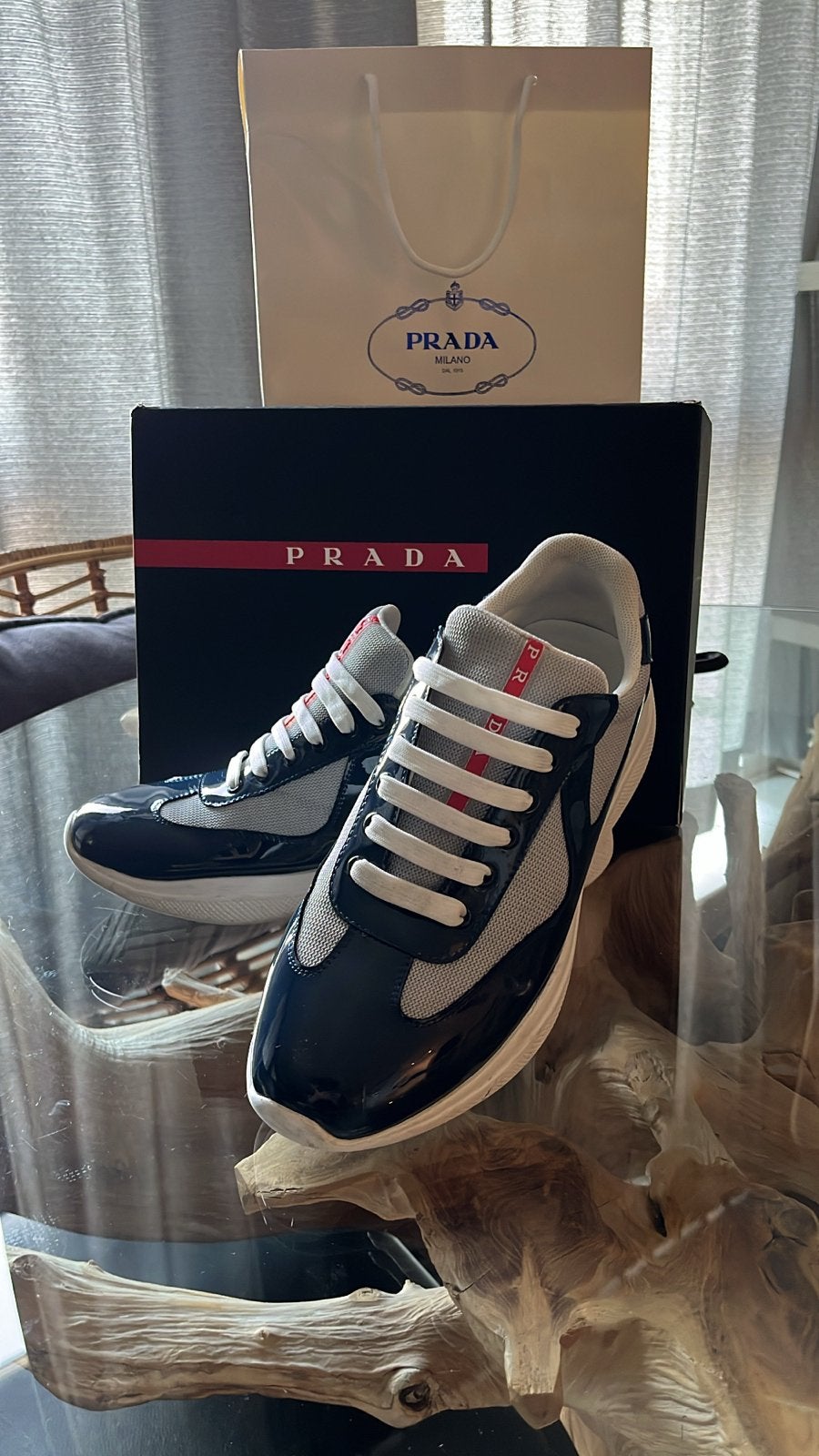 Prada american cups - Zo goed als Nieuw!, Kleding | Heren, Schoenen, Blauw, Ophalen of Verzenden, Sneakers of Gympen, Zo goed als nieuw