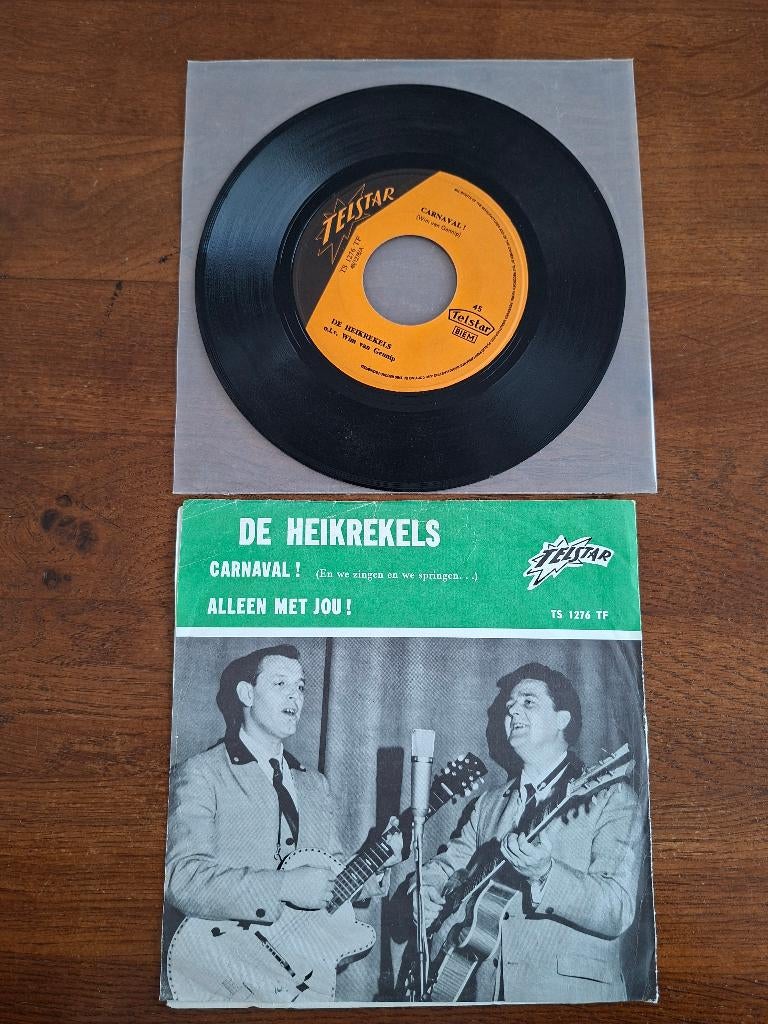 De heikrekels, carnaval, Gebruikt, 7 inch, Ophalen of Verzenden, Levenslied of Smartlap
