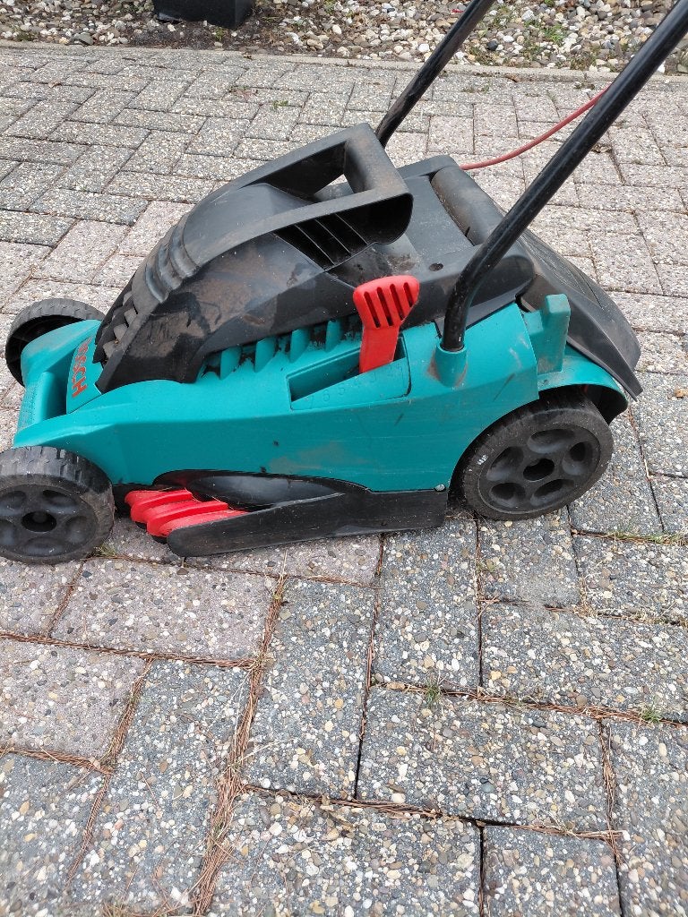 Grasmaaier electrisch, Tuin en Terras, Ophalen, Gebruikt, Elektrische grasmaaier, Opvangbak