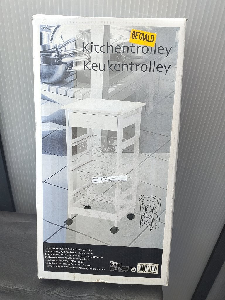 Keukentrolley, Keukentrolley, Ophalen, Nieuw, Wit