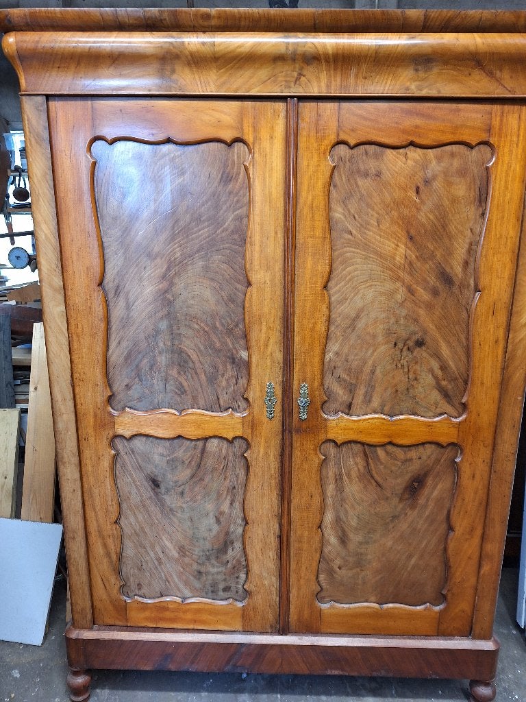 Antiek Brocante mahonie Biedermeier meidenkast, Antiek en Kunst, Ophalen