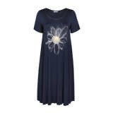 Jurk - Paprika T-shirt (huis)jurk blauw met strassen, Blauw, Maat 46/48 (XL) of groter, Ophalen of Verzenden, Zo goed als nieuw