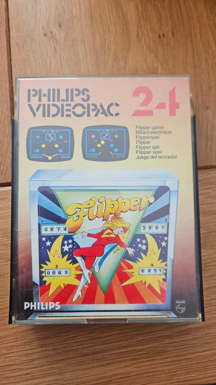 Philips Videopac 2-4 Flipper Game - Vintage Spel, Avontuur en Actie, 1 speler, Ophalen of Verzenden, Zo goed als nieuw
