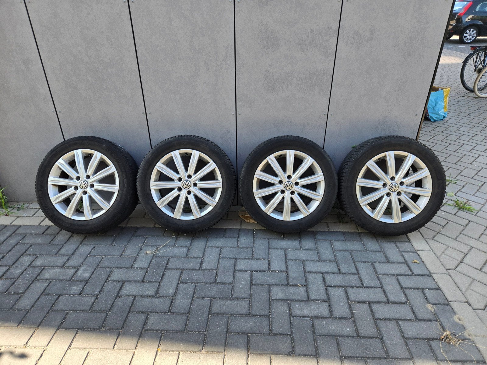 17 inch velgen met Michelin winterbanden voor VW, Ophalen of Verzenden