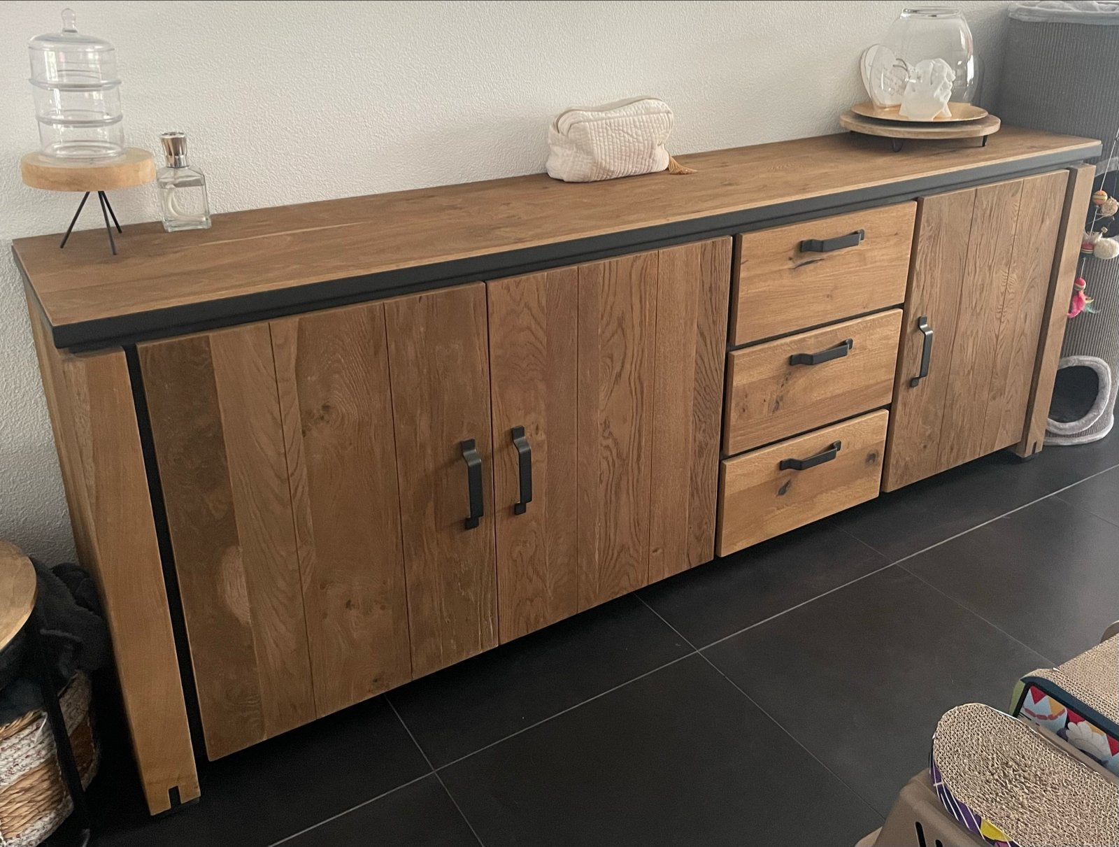 Dressoir 240x46x90 cm - Henders & Hazel Farmland, Ophalen, Gebruikt, 200 cm of meer, Met lade(s)