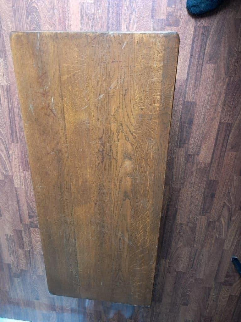 eiken salon tafel, Ophalen