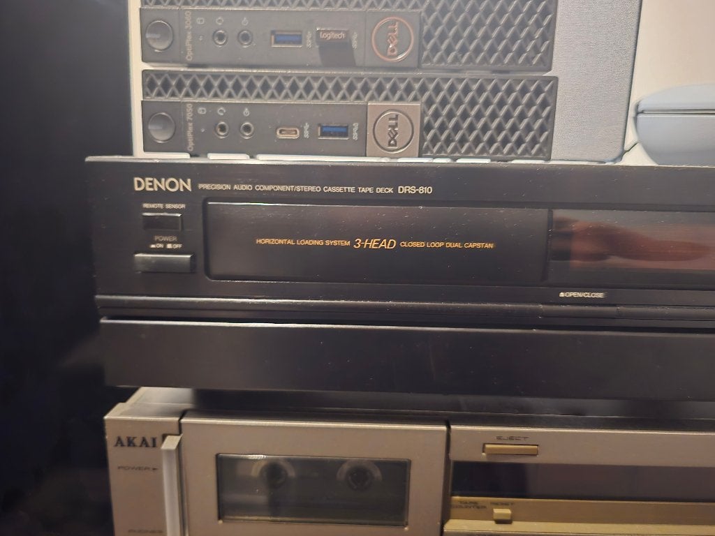 Denon DRS-810 Cassettedeck - High-End Geluidskwaliteit, Ophalen, Enkel, Denon, Tape counter