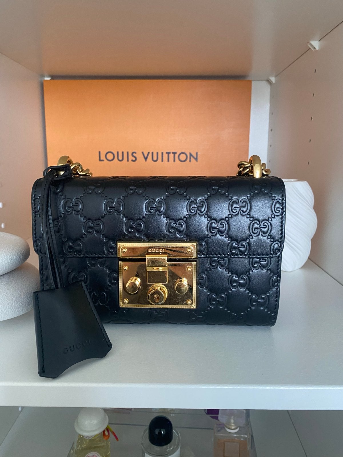 Originele Gucci Tas - Zo goed als nieuw, Ophalen, Zo goed als nieuw, Zwart, Schoudertasje