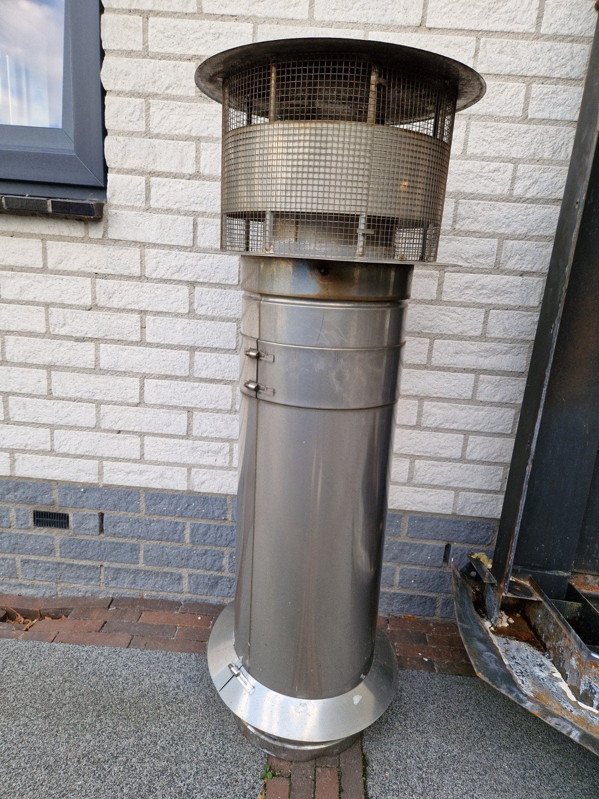 RVS Rookkanaal/Schoorsteenpijp Ø 250 mm, Doe-het-zelf en Verbouw, Ophalen, Gebruikt, Overige typen