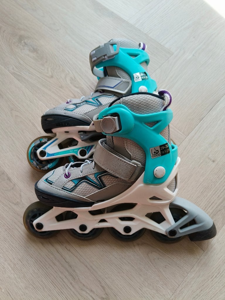 skates verstelbaar maat 29 - 32 z.g.a.n, Sport en Fitness, Skeelers, Verstelbaar, Kinderen, Zo goed als nieuw, Inline skates 4 wielen