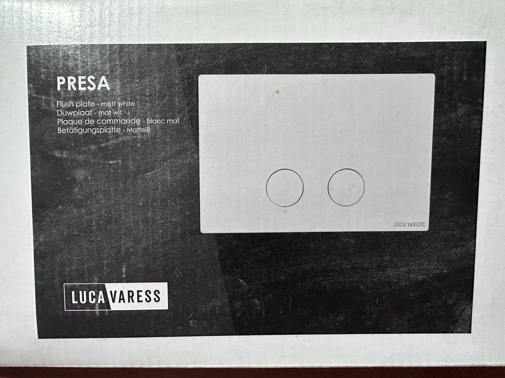Presa toilet bedieningspaneel, mat wit. Nieuw, Ophalen of Verzenden, Nieuw, Toilet