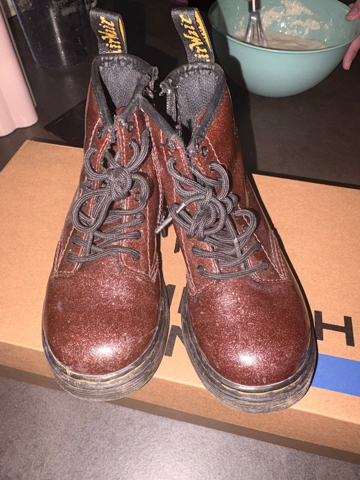 Dr. Martens 1460 Glitter T Laarzen Maat 26, Ophalen of Verzenden, Gebruikt, Jongen of Meisje, Laarzen