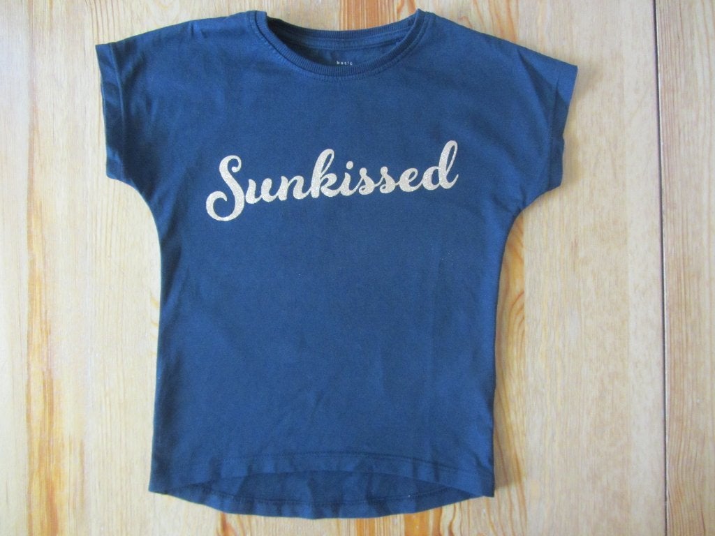 Donkerblauw t-shirtje Name it maat 98, Kinderen en Baby's, Kinderkleding | Maat 98, Ophalen of Verzenden, Zo goed als nieuw, Meisje