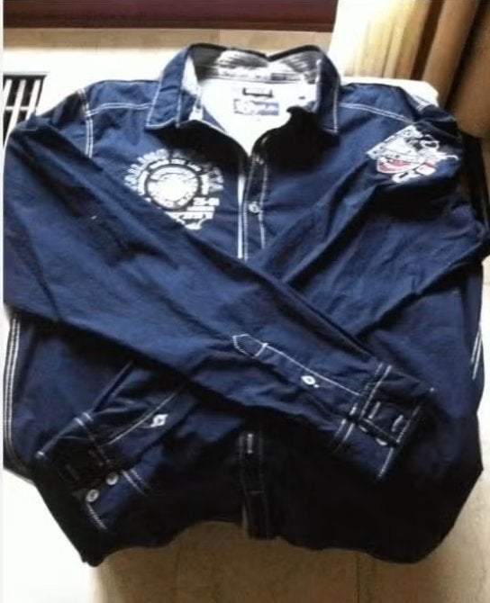 Heren bloes mt M Camp David blauw, Blauw, Zo goed als nieuw, Camp David, Halswijdte 39/40 (M)
