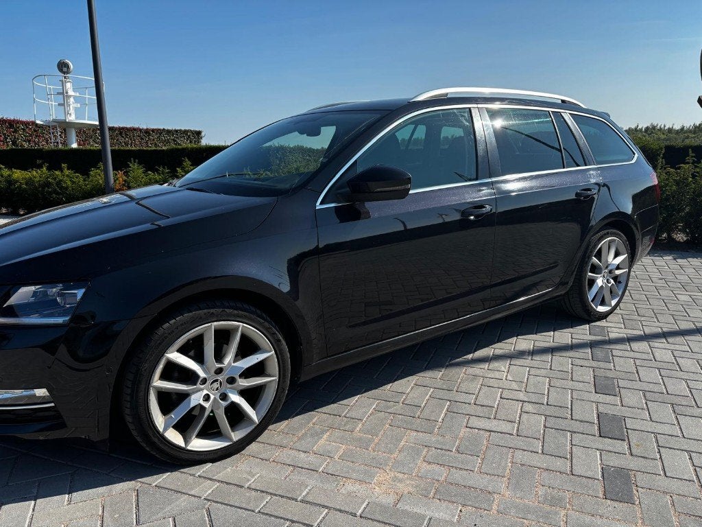 Skoda Octavia 1.5 TSI Greentech 150pk 2018 Zwart station, Auto's, Voorwielaandrijving, Stof, 1498 cc, Zwart