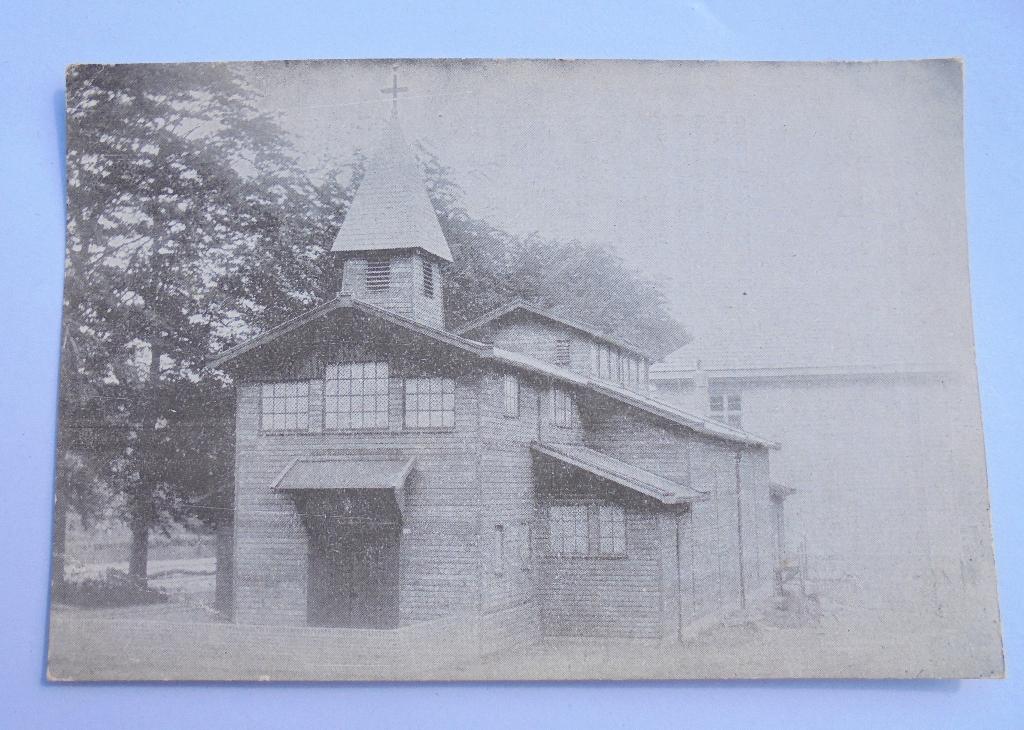 GEITENKAMP Arnhem houten kerkje, donatieverzoekkaart., Ophalen of Verzenden, 1920 tot 1940, Ongelopen, Gelderland