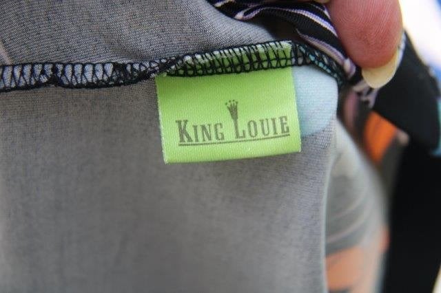 Rok zwart/ kleur King Louie mt S Vaste prijs, Kleding | Dames, Zwart, Ophalen of Verzenden, Zo goed als nieuw, Knielengte