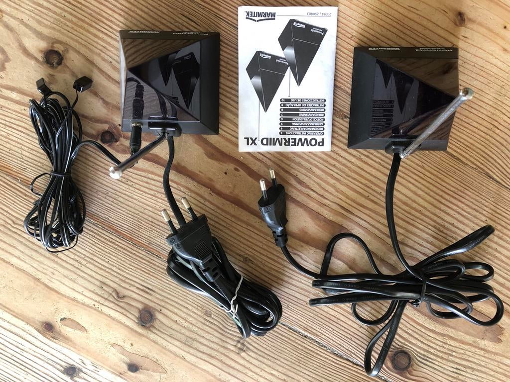 Marmitek Powermid XL Infrarood Transmitter/Receiver Set, Ophalen of Verzenden, Gebruikt, Universeel, Dvd