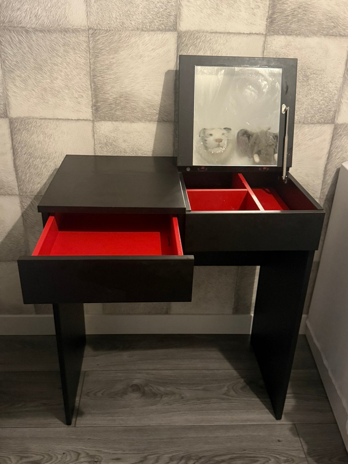 Ikea zwarte kaptafel make up tafel, Ophalen, Gebruikt, Minder dan 50 cm, Minder dan 100 cm