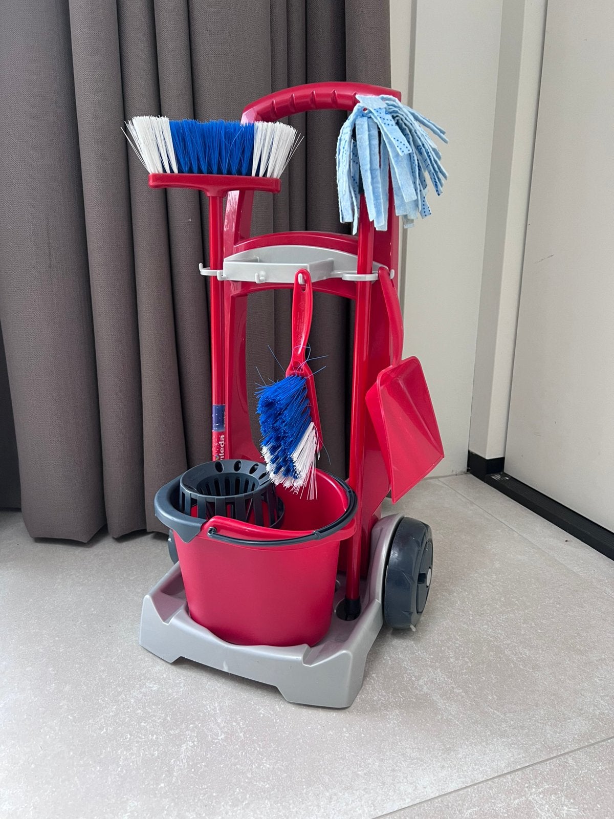 Klein toys Vileda - schoonmaaktrolley - speelgoed, Ophalen, Jongen of Meisje