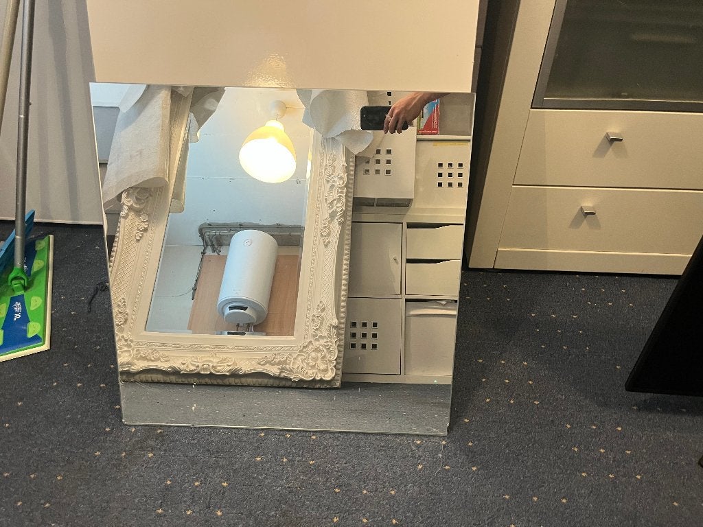 Spiegel, Ophalen, Gebruikt, Vierkant, Minder dan 100 cm