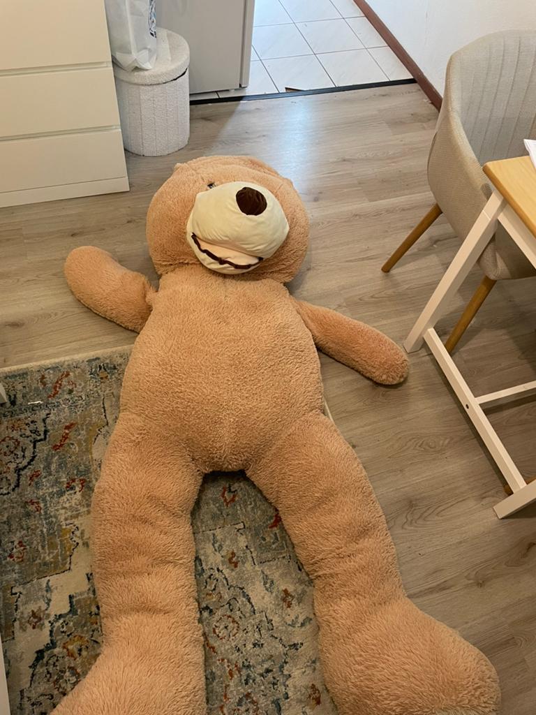 Grote knuffelbeer XXL – 1.80 meter – super zacht, Ophalen, Overige karakters, Beer, Zo goed als nieuw