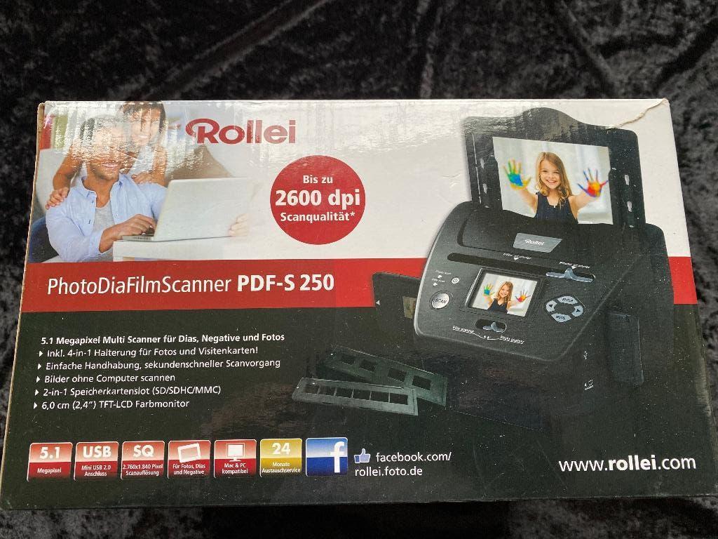 Rollei PDF-S250 diascanner, Computers en Software, Ophalen of Verzenden, Zo goed als nieuw, Diascanner, Rollei