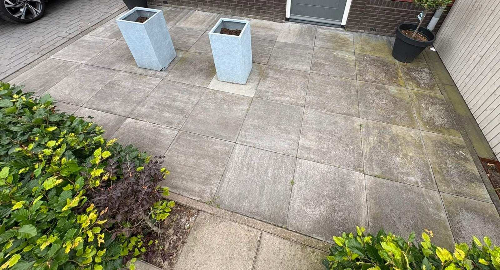 Grijze tegels, Ophalen, Gebruikt, Beton, Terrastegels