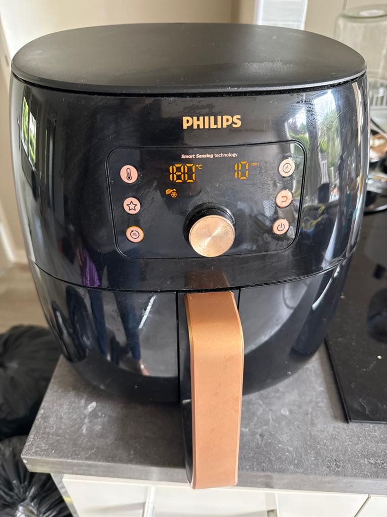 Philips Airfryer XXL Smart Sensing - Zwart/Koper, Ophalen, Zo goed als nieuw, Airfryer XXL