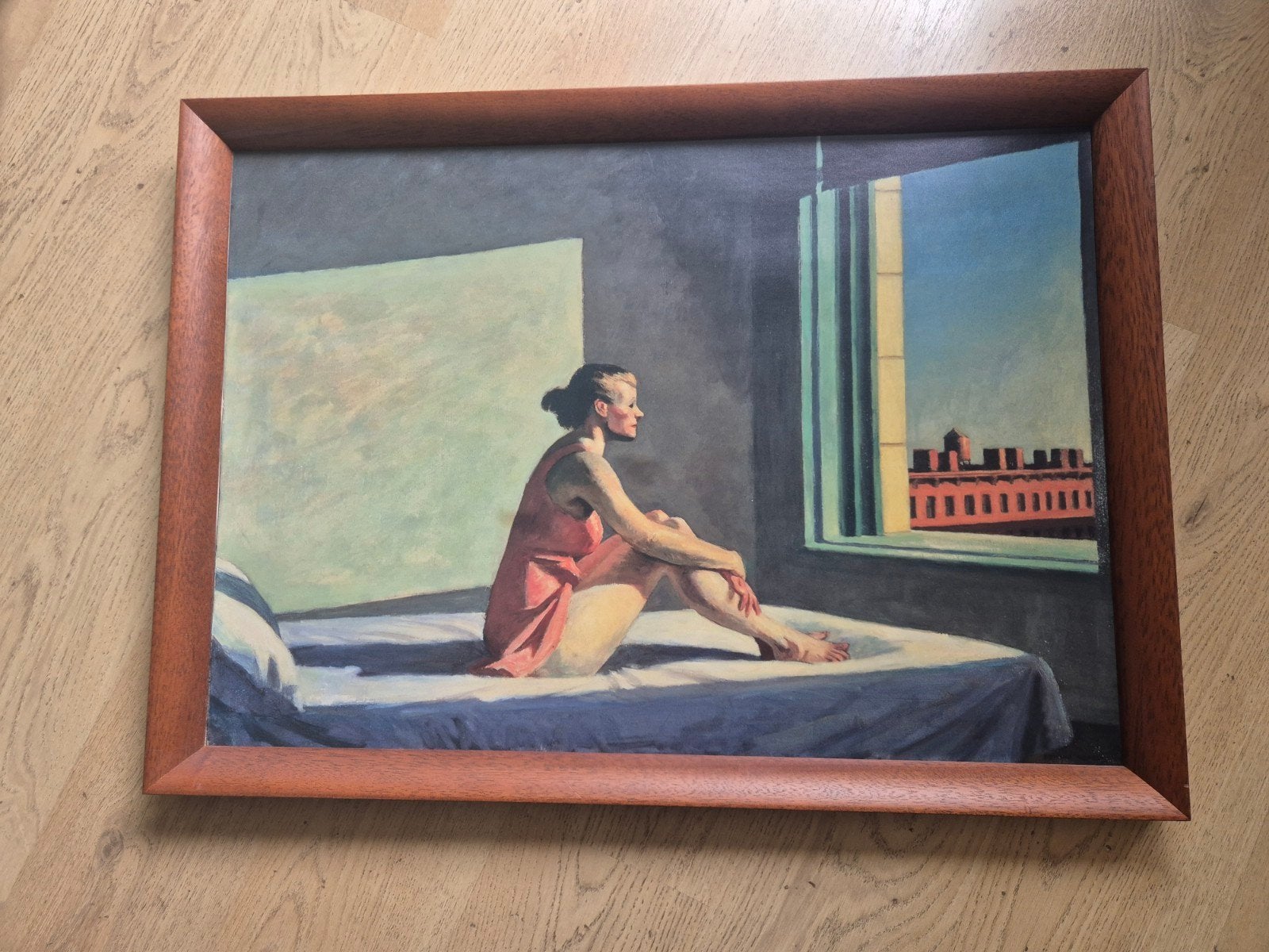 Ingelijste afdruk van Edward Hoppers Morning Sun, Ophalen