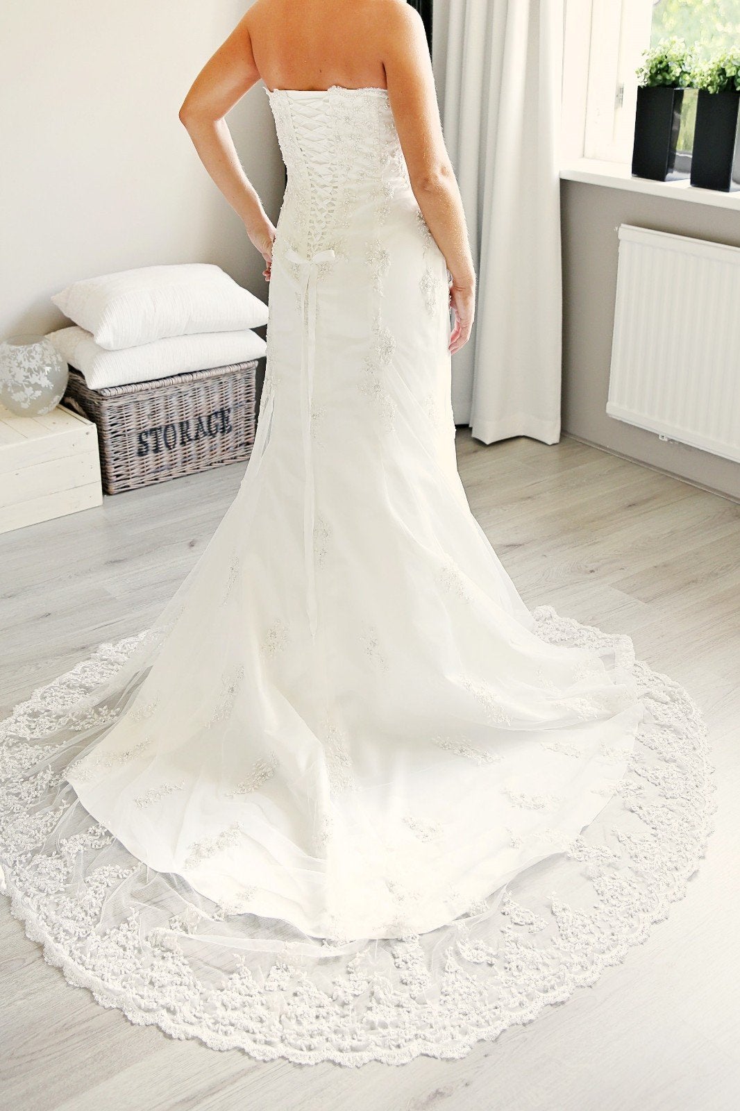 Prachtige trouwjurk (evt. voor zwangere bruid), Kleding | Dames, Trouwkleding en Trouwaccessoires, Ophalen of Verzenden, Zo goed als nieuw