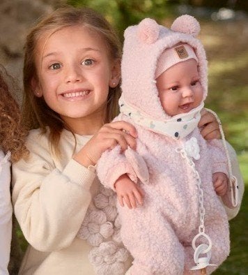 soft body levensechte baby pop llorens babypop geluid speen, Nieuw, Ophalen of Verzenden, Babypop, .