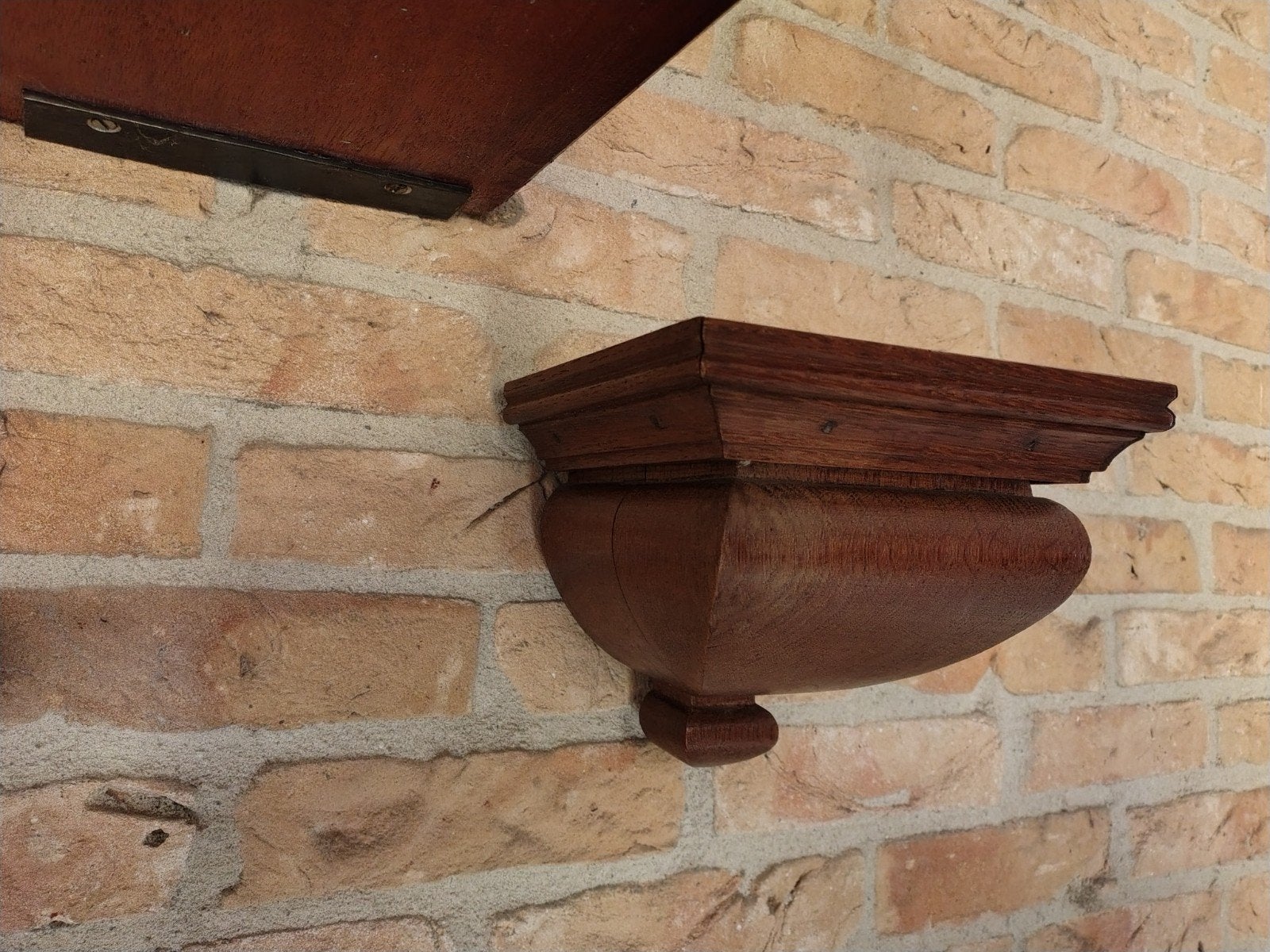 Antieke houten wandconsole, Antiek en Kunst, Ophalen of Verzenden