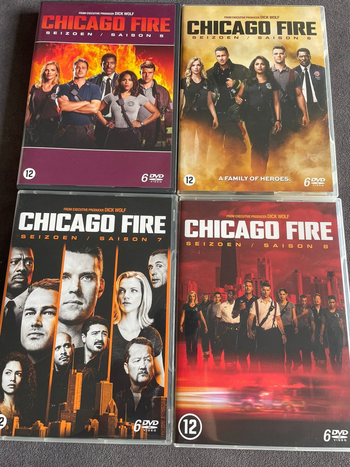 Chicago Fire dvd Seizoen 5 tot 8, Vanaf 12 jaar, Ophalen of Verzenden, Zo goed als nieuw, Actie en Avontuur
