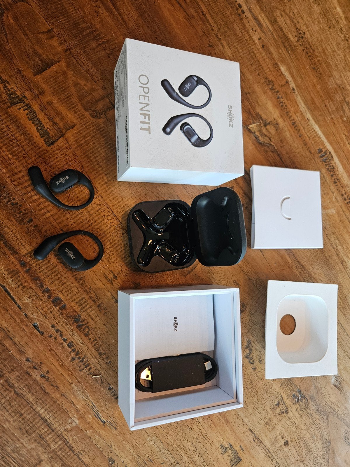Shokz OpenFit Open-Ear Hoofdtelefoon - Zo goed als nieuw, Ophalen of Verzenden, Zo goed als nieuw, Open-ear, Shokz