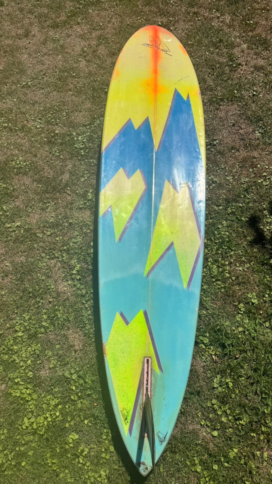 Klassiek custom surfplank 275 lang 58 breed, Watersport en Boten, Windsurfen, Overige merken, 250 tot 300 cm, Gebruikt, Ophalen of Verzenden