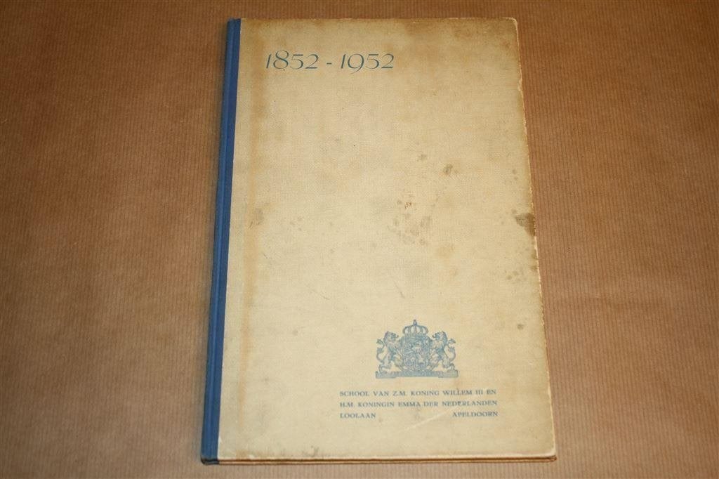 Gedenkboek Koningsschool Koning Willem III Apeldoorn 1952., Ophalen of Verzenden, Gelezen