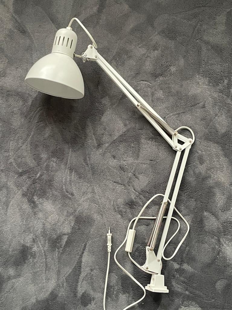 IKEA TERTIAL bureaulamp, wit - verstelbaar en functioneel, Huis en Inrichting, Ophalen, Gebruikt