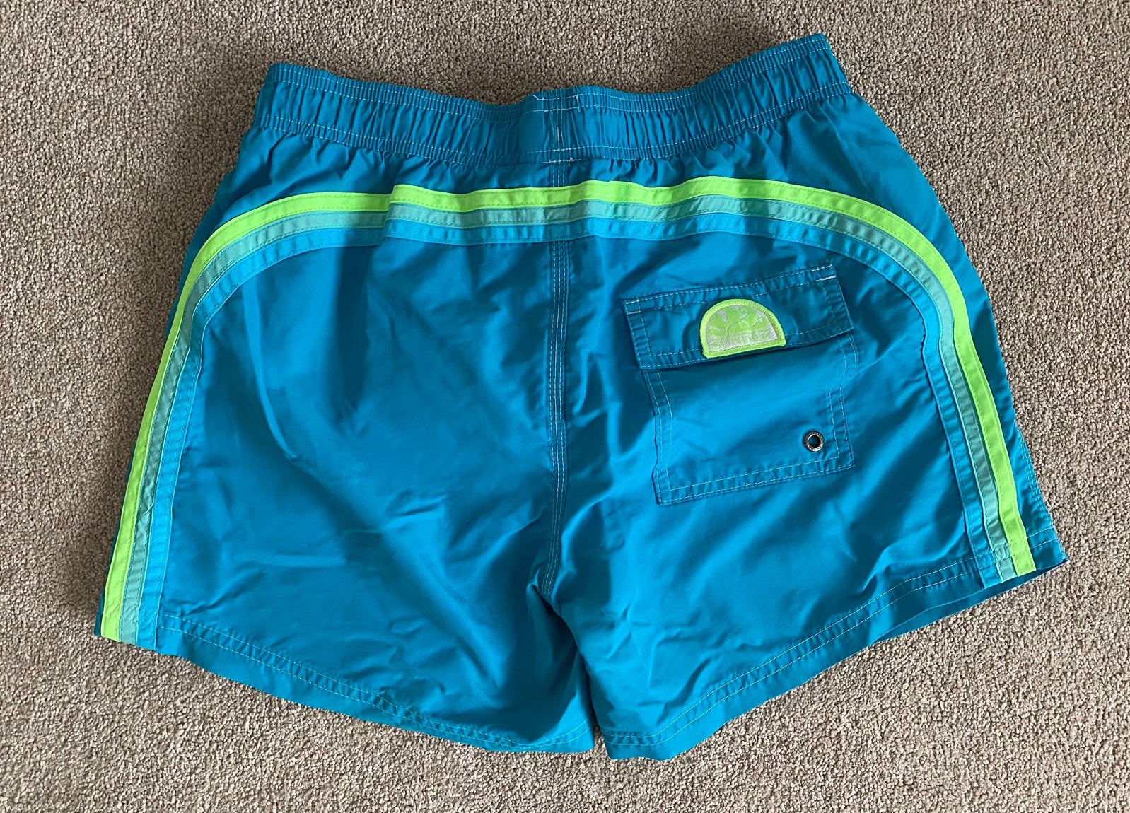 Sundek zwemshort maat 16 neon turquoise/blauw, Ophalen of Verzenden, Zwembroek, Jongen, Maat 176