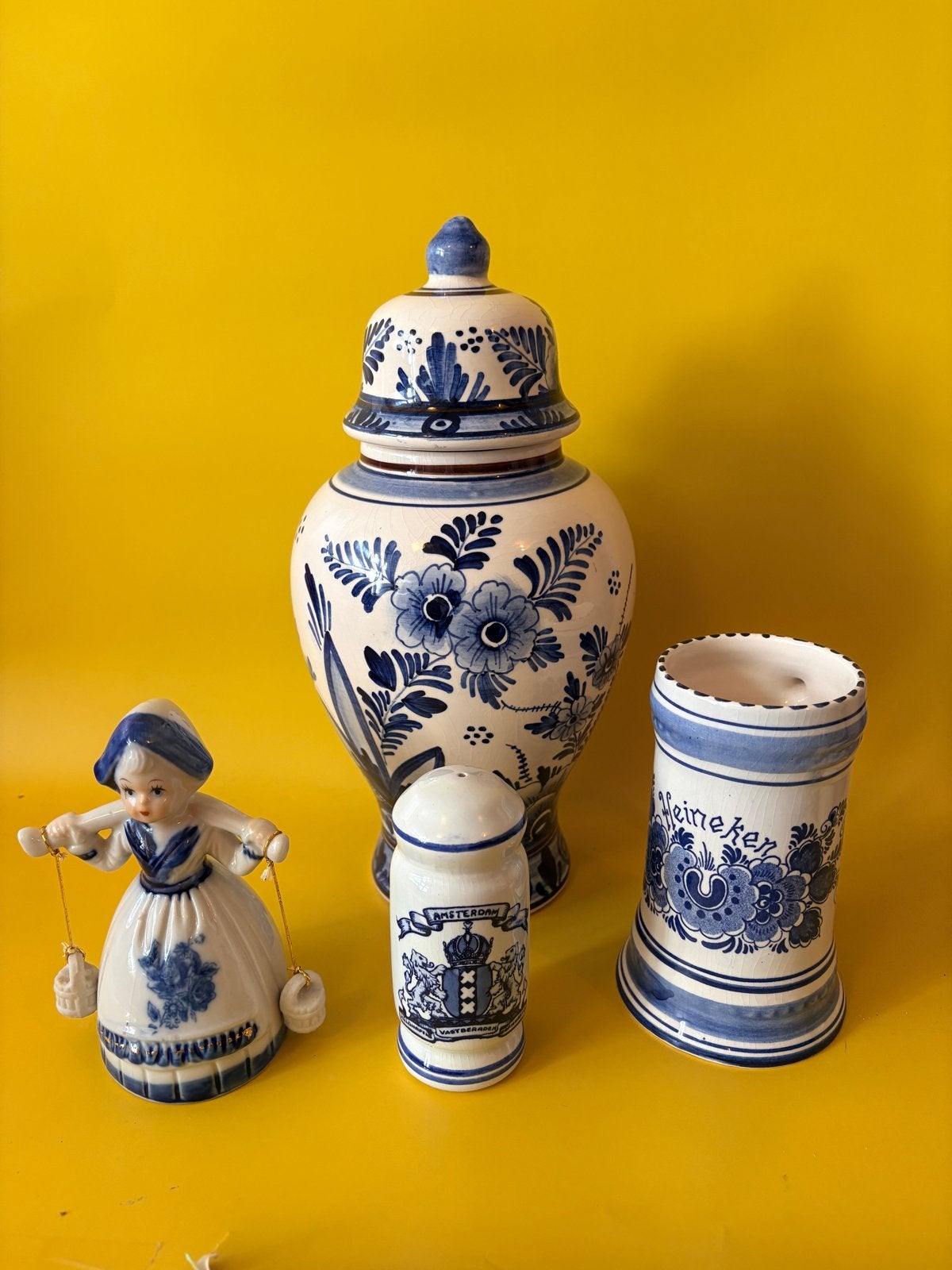 #19 Partij vintage Delfts blauw, Ophalen of Verzenden
